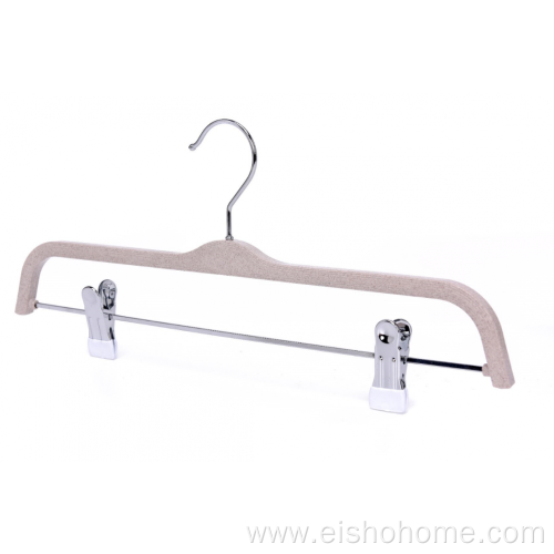 EISHO Eco-friendly Slim Plastic Hanger With Clips